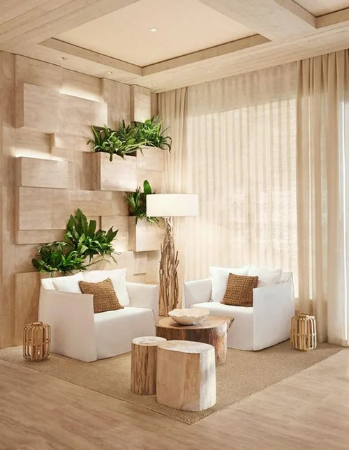 Modern wood living room deals
